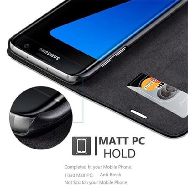 Samsung Galaxy S7 EDGE Fodral Skal Plånboksfodral Case med magnetisk stängning, ståfunktion och kortficka