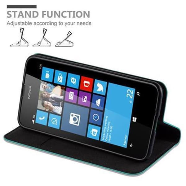 Nokia Lumia 630 / 635 Fodral Skal Plånboksfodral Case med magnetisk stängning, ståfunktion och kortficka