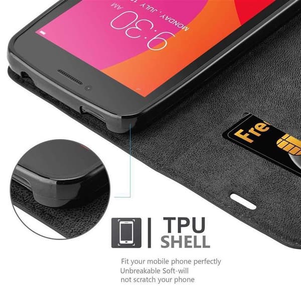 Lenovo A PLUS Fodral Skal Plånboksfodral Case med magnetisk stängning, ståfunktion och kortficka