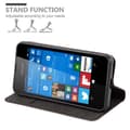 Miniatyrbilde 4 av 6: Lommebokdeksel til Nokia Lumia 550 Deksel med magnetisk lukking, stativfunksjon og kortlomme
