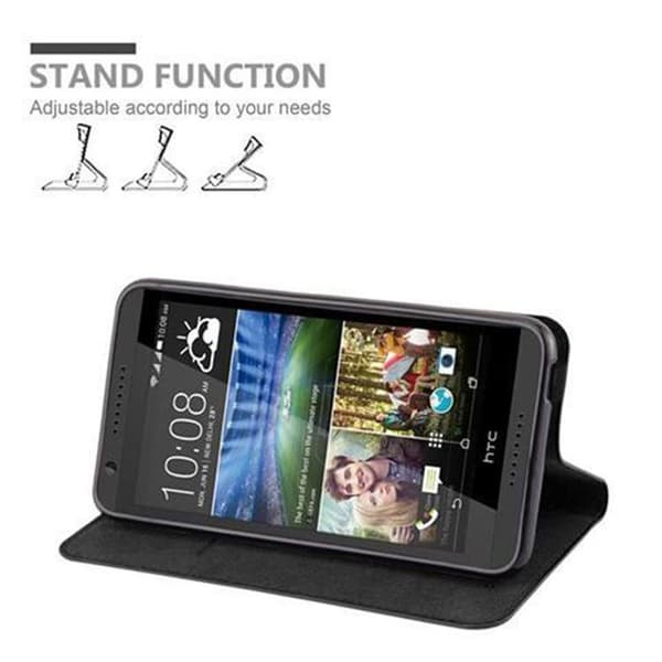 HTC Desire 820 Fodral Skal Plånboksfodral Case med magnetisk stängning, ståfunktion och kortficka