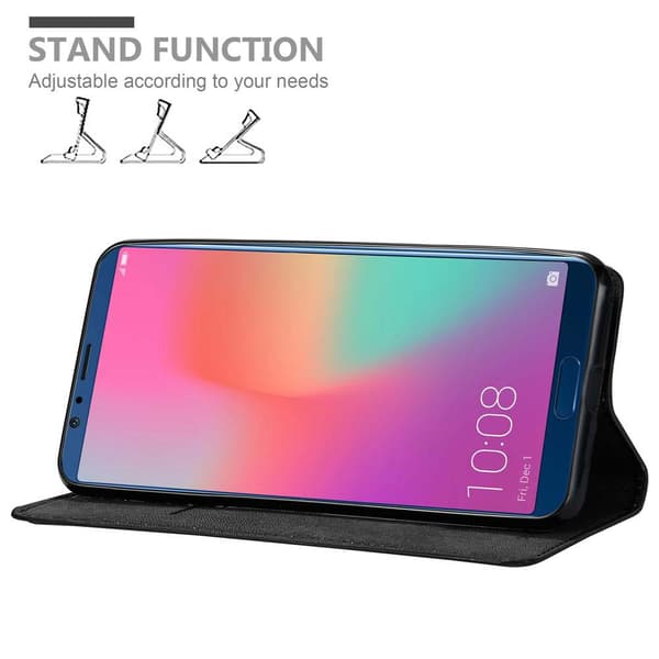 Lommebokdeksel til Honor 10 LITE / Huawei P SMART 2019 Deksel med magnetisk lukking, stativfunksjon og kortlomme
