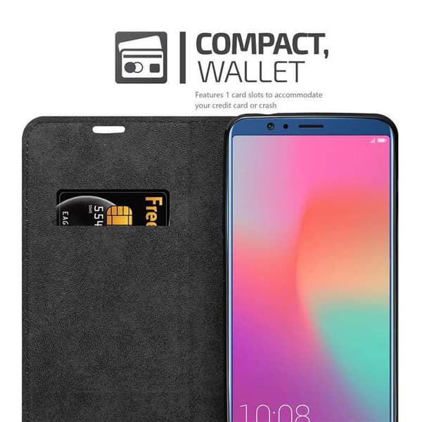 Lommebokdeksel til Honor 10 LITE / Huawei P SMART 2019 Deksel med magnetisk lukking, stativfunksjon og kortlomme