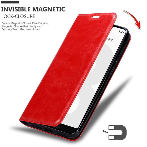 Lommebokdeksel til Google PIXEL 3 XL Deksel med magnetisk lukking, stativfunksjon og kortlomme