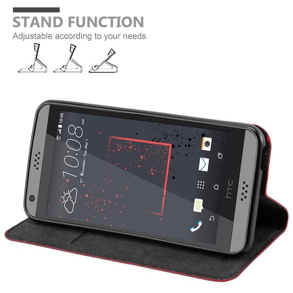 HTC Desire 530 / 630 Suojakotelo Suojakuori Lompakkokotelo Matkapuhelinkotelo jossa magneettisuljenta, jalusta-toiminto ja korttitasku