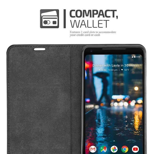 Google PIXEL 2 XL Suojakotelo Suojakuori Lompakkokotelo Matkapuhelinkotelo jossa magneettisuljenta, jalusta-toiminto ja korttitasku
