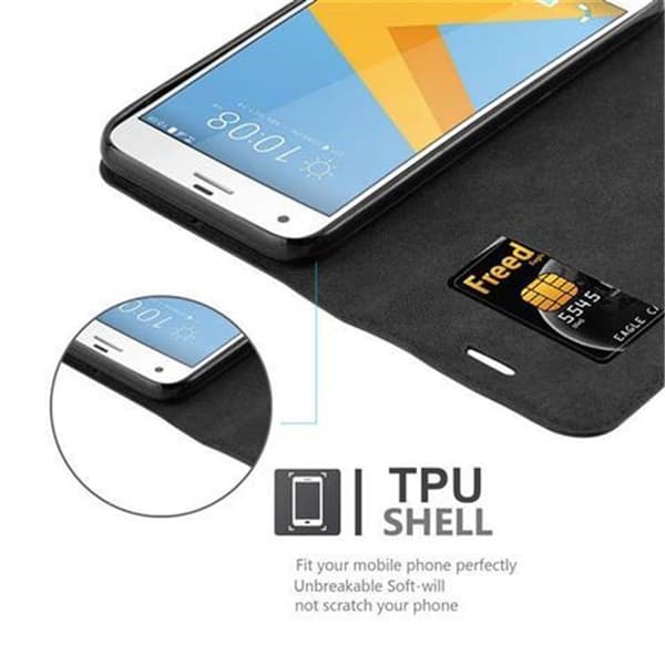 HTC ONE A9S Suojakotelo Suojakuori Lompakkokotelo Matkapuhelinkotelo jossa magneettisuljenta, jalusta-toiminto ja korttitasku