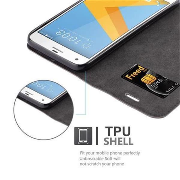 HTC ONE A9S Suojakotelo Suojakuori Lompakkokotelo Matkapuhelinkotelo jossa magneettisuljenta, jalusta-toiminto ja korttitasku