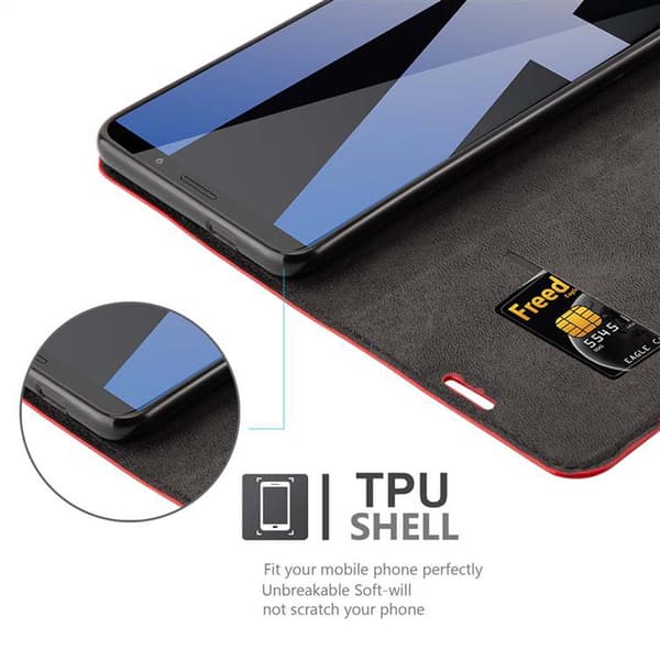 Huawei MATE 10 PRO Suojakotelo Suojakuori Lompakkokotelo Matkapuhelinkotelo jossa magneettisuljenta, jalusta-toiminto ja korttitasku