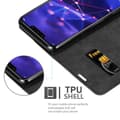 Miniatyrbild 3 av 8: Huawei MATE 20 LITE Fodral Skal Plånboksfodral Case med magnetisk stängning, ståfunktion och kortficka