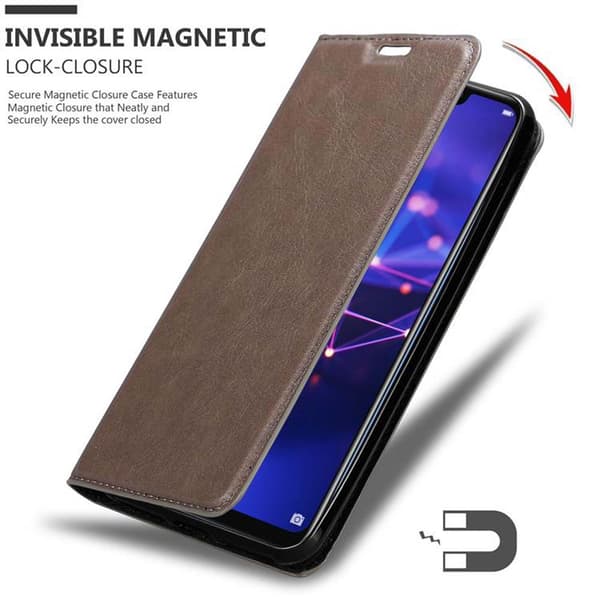 Huawei MATE 20 LITE Fodral Skal Plånboksfodral Case med magnetisk stängning, ståfunktion och kortficka