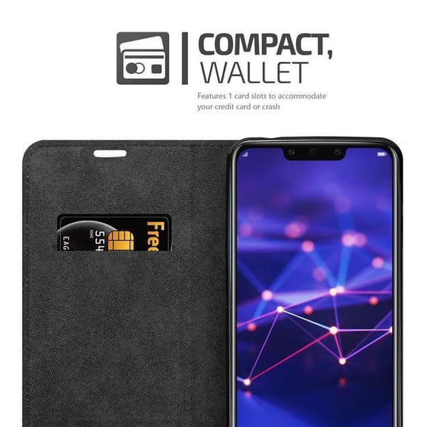 Huawei MATE 20 LITE Fodral Skal Plånboksfodral Case med magnetisk stängning, ståfunktion och kortficka