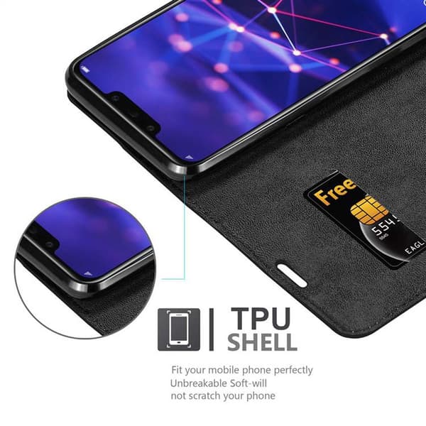 Huawei MATE 20 LITE Fodral Skal Plånboksfodral Case med magnetisk stängning, ståfunktion och kortficka