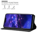Miniatyrbild 5 av 8: Huawei MATE 20 LITE Fodral Skal Plånboksfodral Case med magnetisk stängning, ståfunktion och kortficka
