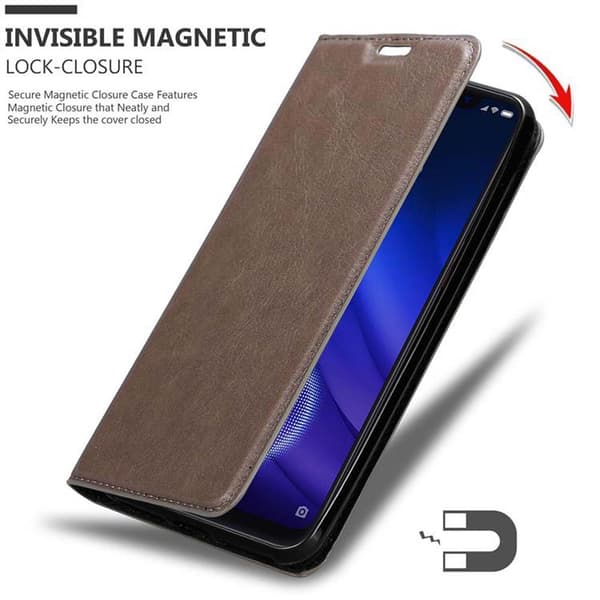 Lommebokdeksel til Xiaomi Mi 8 PRO Deksel med magnetisk lukking, stativfunksjon og kortlomme