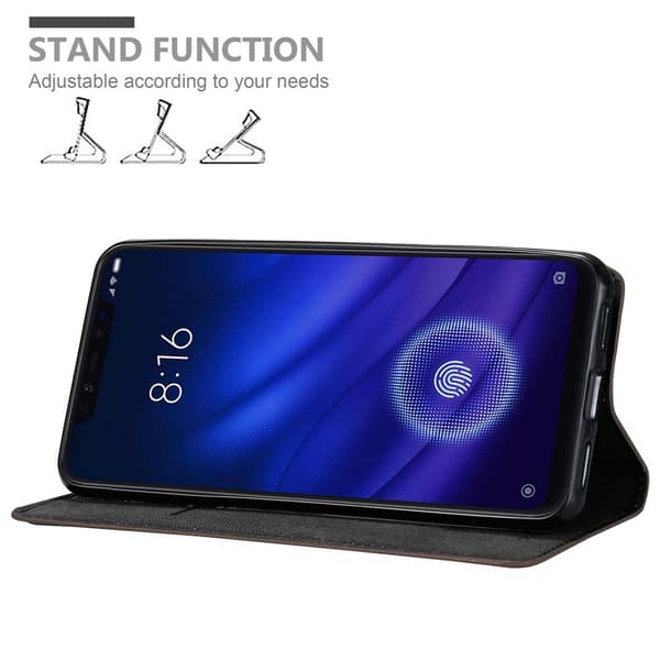 Lommebokdeksel til Xiaomi Mi 8 PRO Deksel med magnetisk lukking, stativfunksjon og kortlomme
