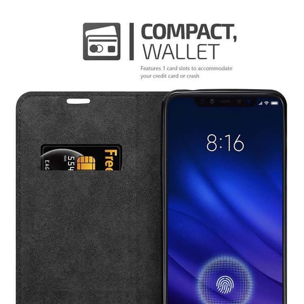Lommebokdeksel til Xiaomi Mi 8 PRO Deksel med magnetisk lukking, stativfunksjon og kortlomme