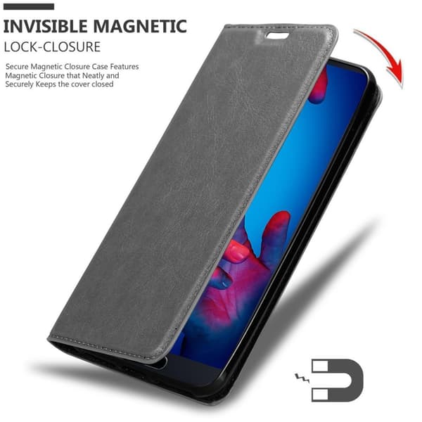 Huawei P20 Suojakotelo Suojakuori Lompakkokotelo Matkapuhelinkotelo jossa magneettisuljenta, jalusta-toiminto ja korttitasku
