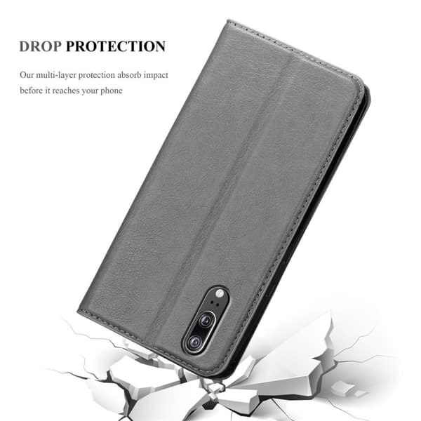 Huawei P20 Suojakotelo Suojakuori Lompakkokotelo Matkapuhelinkotelo jossa magneettisuljenta, jalusta-toiminto ja korttitasku