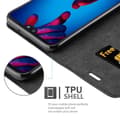 Pikkukuva 6 / 8: Huawei P20 Suojakotelo Suojakuori Lompakkokotelo Matkapuhelinkotelo jossa magneettisuljenta, jalusta-toiminto ja korttitasku