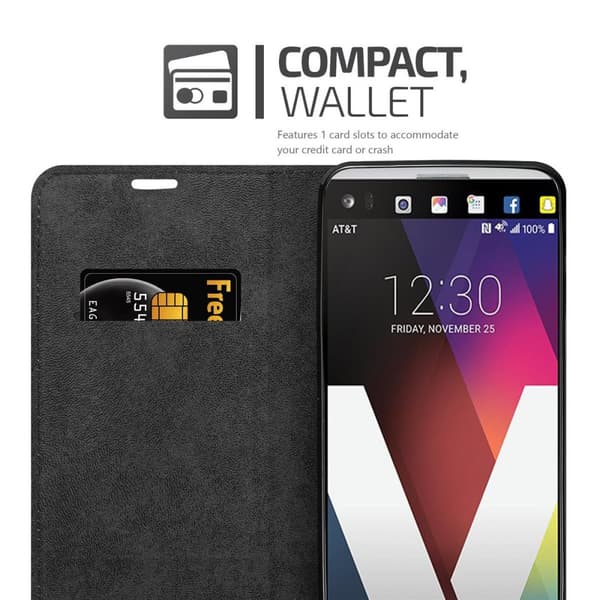 Lommebokdeksel til LG V20 Deksel med magnetisk lukking, stativfunksjon og kortlomme