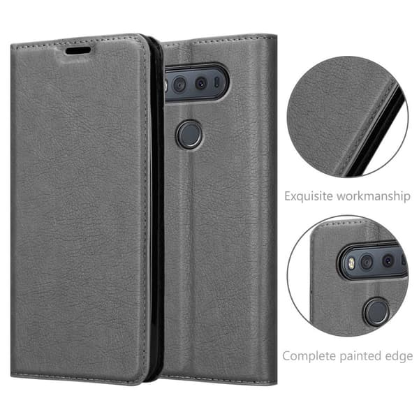 Lommebokdeksel til LG V20 Deksel med magnetisk lukking, stativfunksjon og kortlomme
