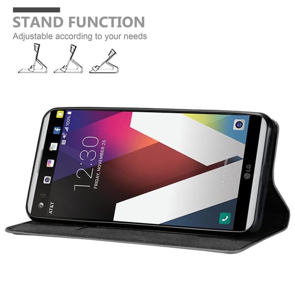 Lommebokdeksel til LG V20 Deksel med magnetisk lukking, stativfunksjon og kortlomme