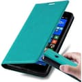 Miniatyrbild 1 av 6: Nokia Lumia 535 Fodral Skal Plånboksfodral Case med magnetisk stängning, ståfunktion och kortficka