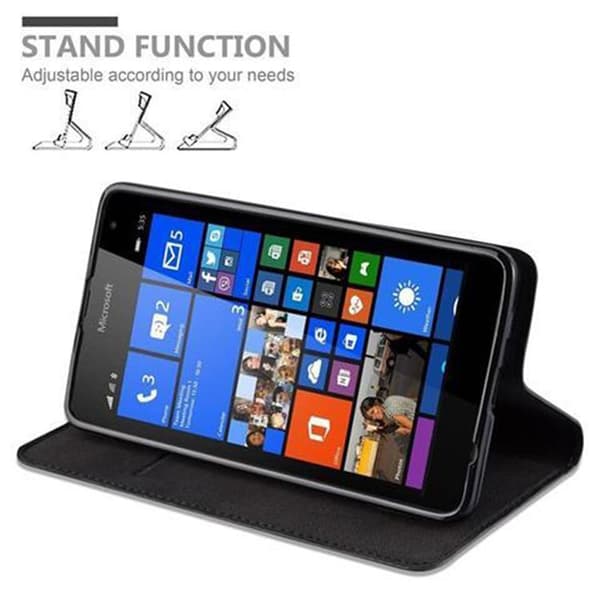 Nokia Lumia 535 Fodral Skal Plånboksfodral Case med magnetisk stängning, ståfunktion och kortficka