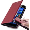 Miniatyrbild 1 av 6: Nokia Lumia 535 Fodral Skal Plånboksfodral Case med magnetisk stängning, ståfunktion och kortficka