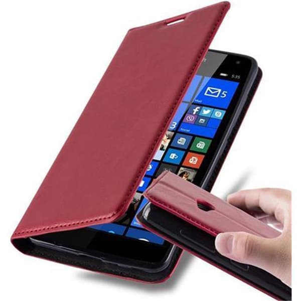 Nokia Lumia 535 Fodral Skal Plånboksfodral Case med magnetisk stängning, ståfunktion och kortficka