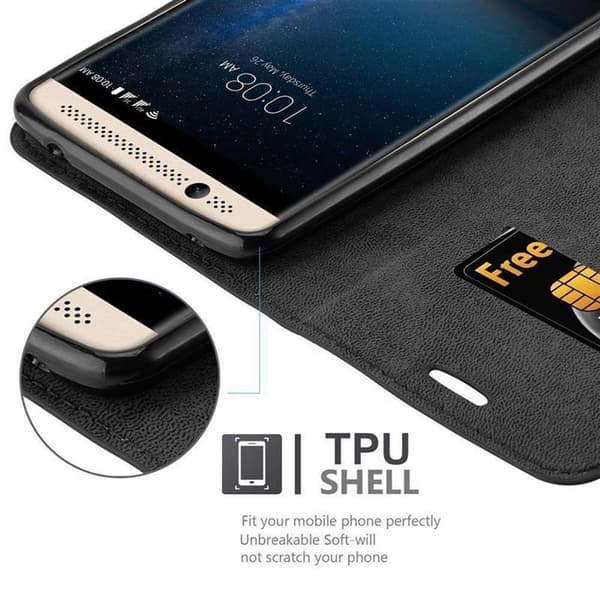ZTE Axon 7 MINI Suojakotelo Suojakuori Lompakkokotelo Matkapuhelinkotelo jossa magneettisuljenta, jalusta-toiminto ja korttitasku
