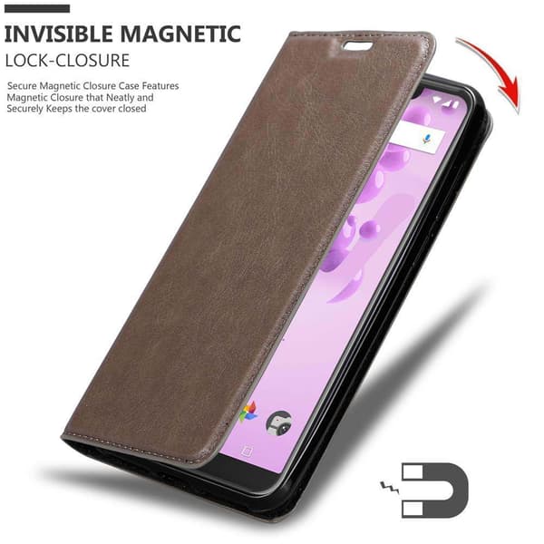 Lommebokdeksel til WIKO VIEW 2 GO Deksel med magnetisk lukking, stativfunksjon og kortlomme
