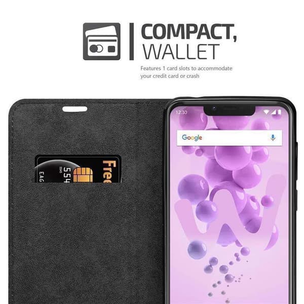 Lommebokdeksel til WIKO VIEW 2 GO Deksel med magnetisk lukking, stativfunksjon og kortlomme