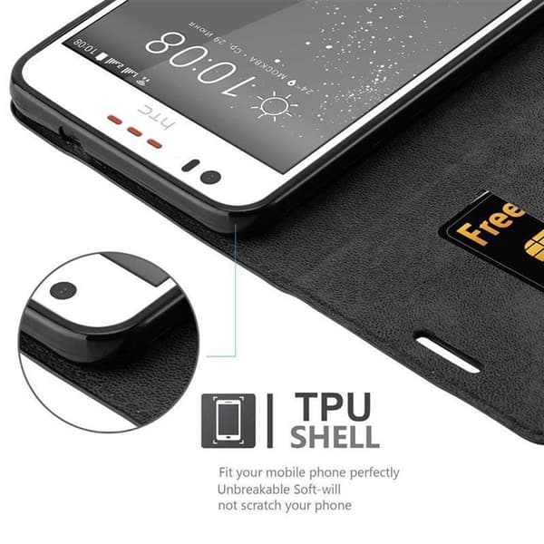 HTC Desire 10 LIFESTYLE / Desire 825 Fodral Skal Plånboksfodral Case med magnetisk stängning, ståfunktion och kortficka
