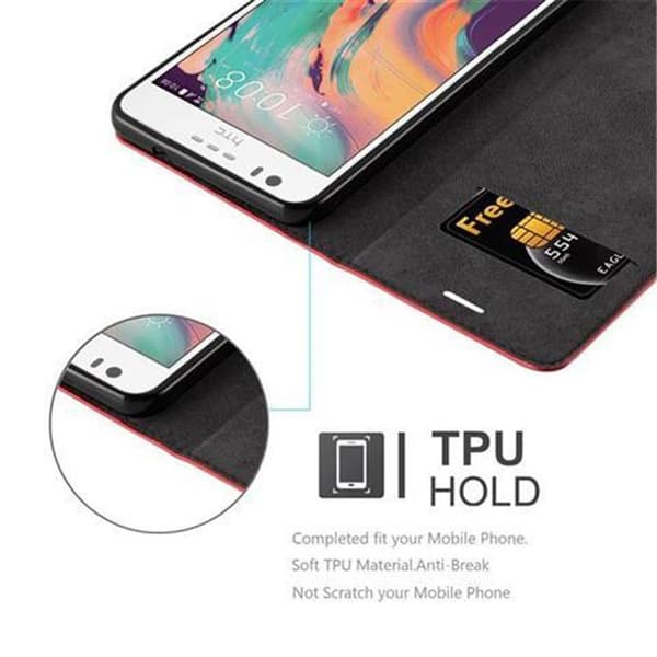HTC Desire 10 LIFESTYLE / Desire 825 Fodral Skal Plånboksfodral Case med magnetisk stängning, ståfunktion och kortficka