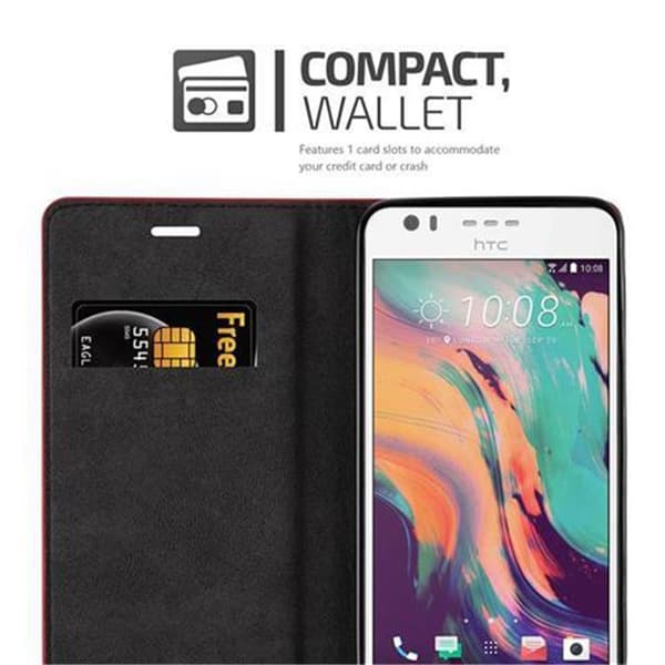 HTC Desire 10 LIFESTYLE / Desire 825 Fodral Skal Plånboksfodral Case med magnetisk stängning, ståfunktion och kortficka