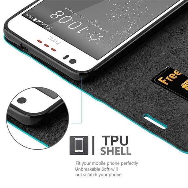 HTC Desire 10 LIFESTYLE / Desire 825 Fodral Skal Plånboksfodral Case med magnetisk stängning, ståfunktion och kortficka