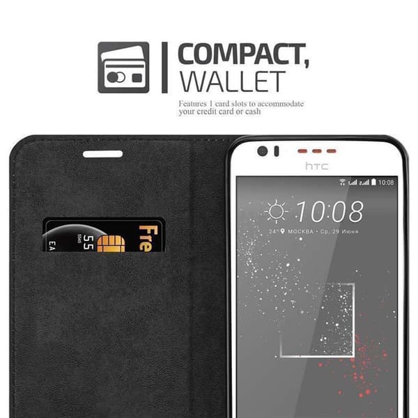 HTC Desire 10 LIFESTYLE / Desire 825 Fodral Skal Plånboksfodral Case med magnetisk stängning, ståfunktion och kortficka