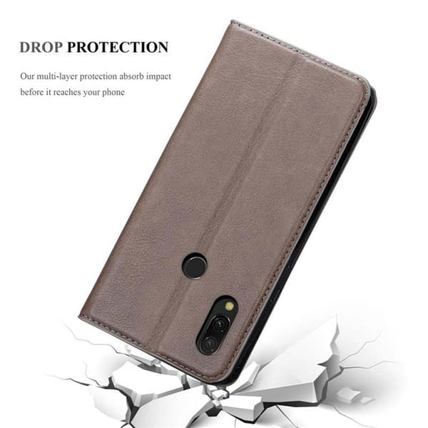 Lommebokdeksel til Xiaomi RedMi 7 Deksel med magnetisk lukking, stativfunksjon og kortlomme