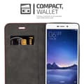 Miniatyrbild 4 av 7: Xiaomi RedMi 3S Fodral Skal Plånboksfodral Case med magnetisk stängning, ståfunktion och kortficka