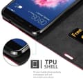 Pikkukuva 6 / 8: Huawei P SMART 2018 / Enjoy 7S Suojakotelo Suojakuori Lompakkokotelo Matkapuhelinkotelo jossa magneettisuljenta, jalusta-toiminto ja korttitasku