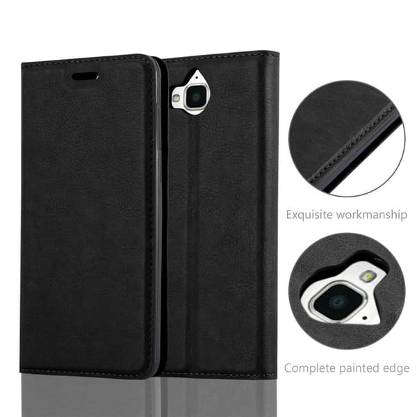 Lommebokdeksel til Huawei Y5 2017 / Y6 2017 Deksel med magnetisk lukking, stativfunksjon og kortlomme