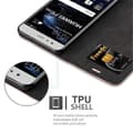 Pikkukuva 4 / 7: Huawei P10 LITE Suojakotelo Suojakuori Lompakkokotelo Matkapuhelinkotelo jossa magneettisuljenta, jalusta-toiminto ja korttitasku