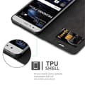 Pikkukuva 4 / 7: Huawei P10 LITE Suojakotelo Suojakuori Lompakkokotelo Matkapuhelinkotelo jossa magneettisuljenta, jalusta-toiminto ja korttitasku