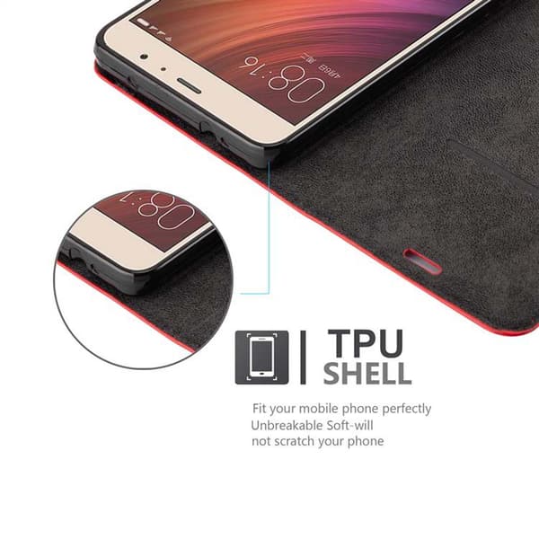 Xiaomi RedMi PRO Suojakotelo Suojakuori Lompakkokotelo Matkapuhelinkotelo jossa magneettisuljenta, jalusta-toiminto ja korttitasku