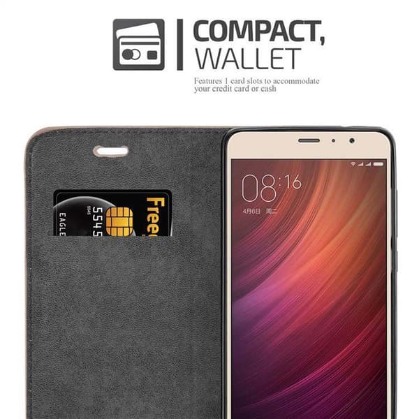 Xiaomi RedMi PRO Suojakotelo Suojakuori Lompakkokotelo Matkapuhelinkotelo jossa magneettisuljenta, jalusta-toiminto ja korttitasku