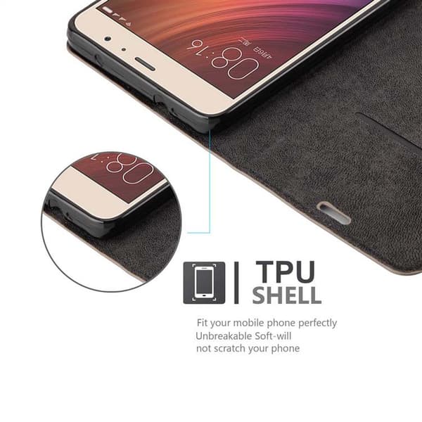 Xiaomi RedMi PRO Suojakotelo Suojakuori Lompakkokotelo Matkapuhelinkotelo jossa magneettisuljenta, jalusta-toiminto ja korttitasku