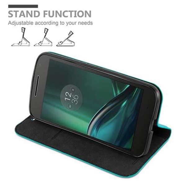 Lommebokdeksel til Motorola MOTO G4 / G4 PLUS Deksel med magnetisk lukking, stativfunksjon og kortlomme