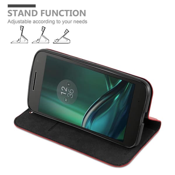 Lommebokdeksel til Motorola MOTO G4 / G4 PLUS Deksel med magnetisk lukking, stativfunksjon og kortlomme
